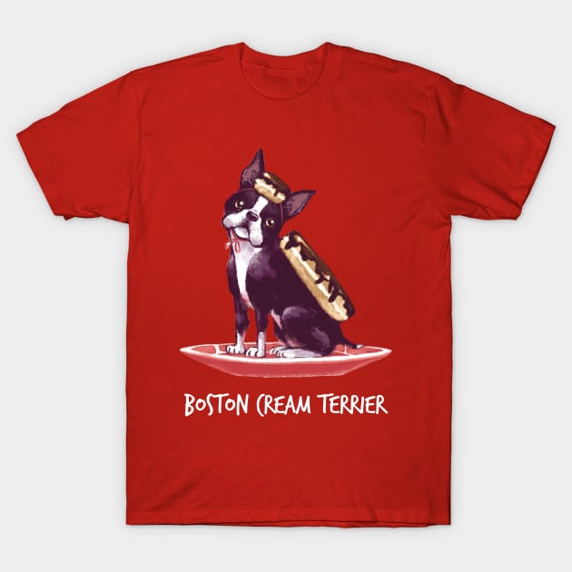 Boston Cream Terrier T-Shirt by mcbenik